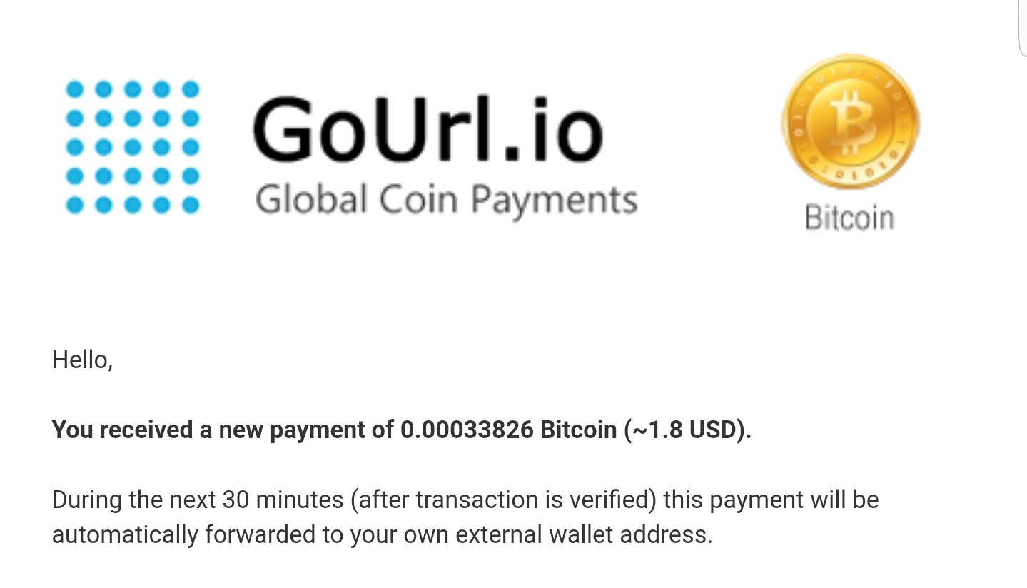 GoUrl.io BitCoin Donation